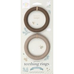 Allc Teething Ring Leaves TRLETA21 Taupe