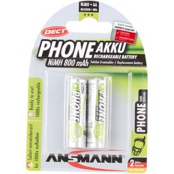 Ansmann Battery 2x AA 800 mAh for DECT phones
