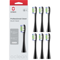 Oclean Pulizia professionale - confezione da 6 pezzi, nero