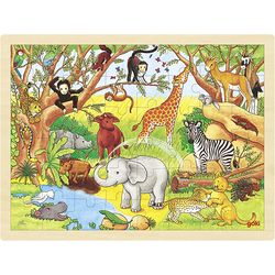Goki Inlay puzzle Africa (48pieces)