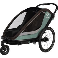 Hamax Cocoon Twin Fahradanhänger green/black