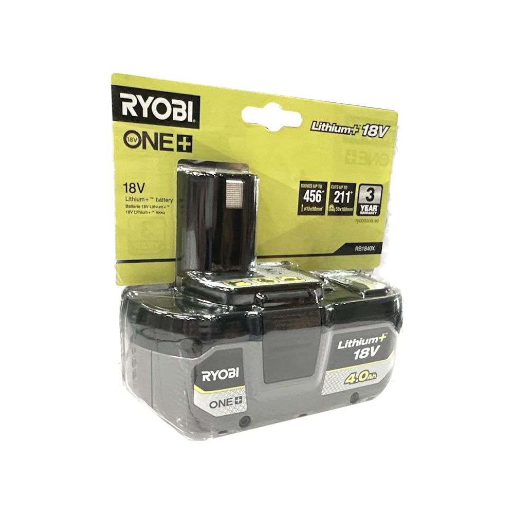 Ryobi RB1840X 18V, 4.0 Ah Lithium+ Batterie de rechange chez