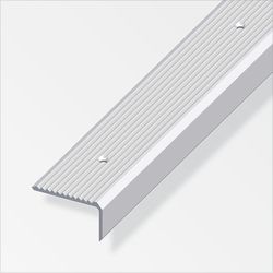 Alfer Stair profile aluminum perforated 1 m silver, shrunk a=41 mm, w=23 mm
