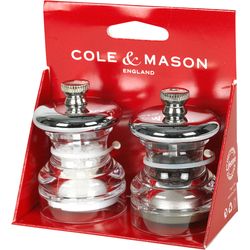 Cole & Mason Salt and Pepper Mill Set Acrylic Cole &amp; Mason