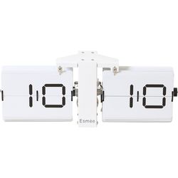 Esmée Orologio da parete Flip Clock 240.006.04 bianco
