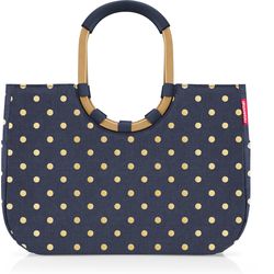 Reisenthel Cestino Loopshopper L telaio Metallic Dots Blue