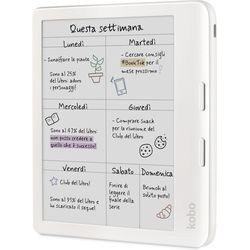 Kobo Lettore eBook eBookReader Libra Colour bianco (N428-KU-WH-K-CK)
