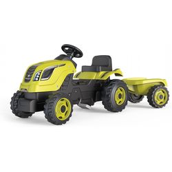 Smoby Tractor Farmer XL with Trailer Green