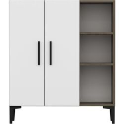 Woody Fashion Viva dresser 90 x 105 cm, Brown/White