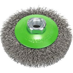 Bosch Professional Spazzola a cono ondulata inossidabile, 100 mm