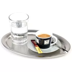 Aps Vassoio da caffè, circa 19x15 cm, ovale