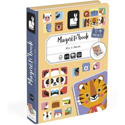 Janod Magnetic book mix &amp; match 72 magnets and 8 cards