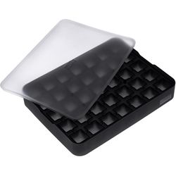 Lurch Stampo per cubetti di ghiaccio Cubo Nero / Trasparente, 2 x 2 cm
