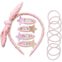 Papierdrachen Muslin hair accessories set - Pink