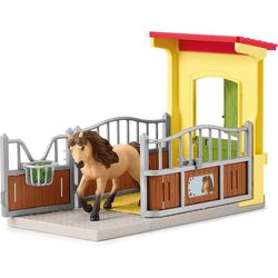 Schleich Pony box with Icelandic horse stallion