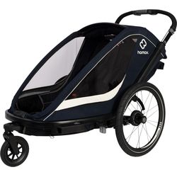 Hamax Breeze Twin Fahrradanhänger navy/cream