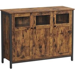 VASAGLE Chest of drawers Industrial Look 100 x 75 cm, Brown