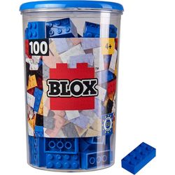 Androni 8pcs building blocks in tin blue (100pieces)