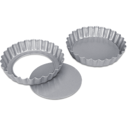 Set di 2 forme per crostata con fondo estraibile ø 10x1.8 cm Amiamo Cuocere
