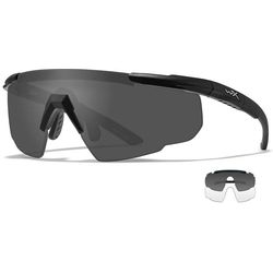 Wiley X Safety spectacles SABER ADV Black - Smoke Grey + Clear