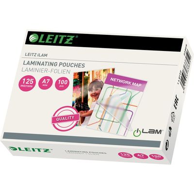 Leitz Laminating film A7, 125 µm, 100 pieces, glossy