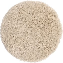 Spirella Tappeto da bagno Highland 60 cm rotondo Light-Sand