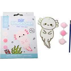 Sombo DIY Sun Catcher Axolotl to Paint Yourself