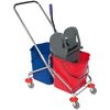 Sprintus Secchio mobile doppio cromato 2x27l