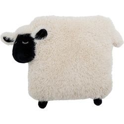 Bloomingville Cuscino Dolly con imbottitura in lana di pecora, Bianco