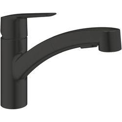 Grohe Rubinetto da cucina monocomando, 1/2 Nero opaco