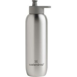 waterdrop Sports Bottle Silver
