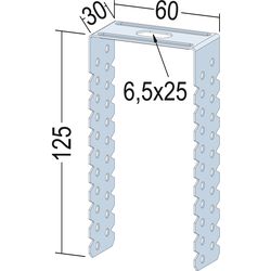 Protektor Direct hanger 40 kg for CD profile DAH, 25 x 25 x 0.5 mm, 5 pcs. sheet steel