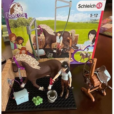 Schleich Playset Horse Club Washing Area with Emily & Luna
