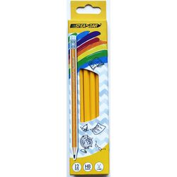 Bruynzeel Pencil Scriva SC 320 HB 93264 yellow, with eraser