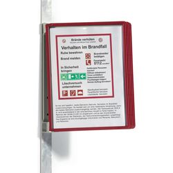 Durable Vario Magnet Wall, 5 Sherpa A4 591403 Set, red