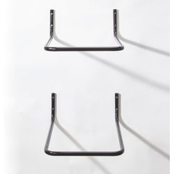 Mottez Tire wall holder 2 pieces black, B057Q