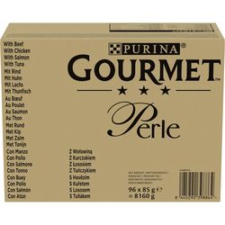 Purina Gourmet Wet food Gourmet Perle Meat &amp; Fish Sauce 96 x 85 g