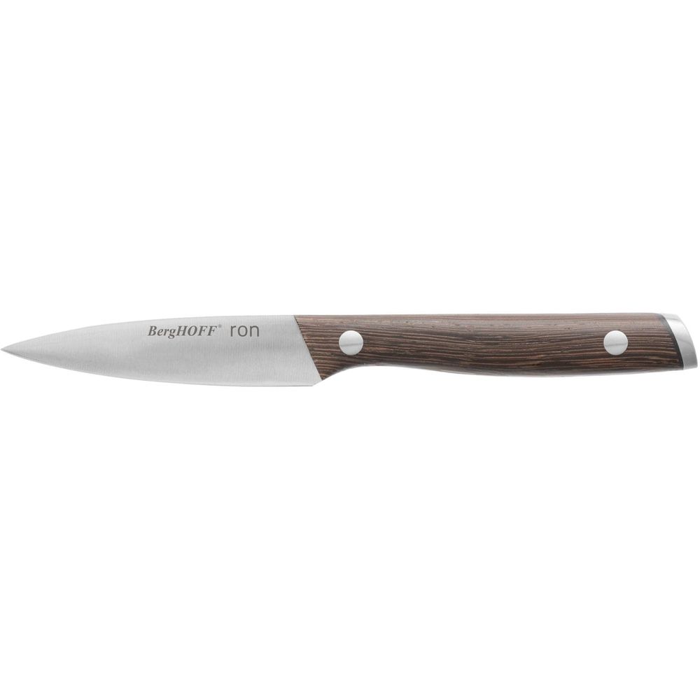 Berghoff Couteau à légumes Ron avec manche en bois, 8,5 cm