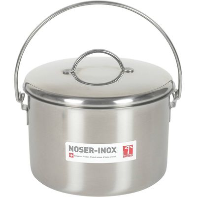 Noser-Inox Compost bin with lid Inox 3.0Liter ø18cm Noser 1818
