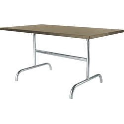 Schaffner Tavolo in metallo Säntis 165x90 - Zincato a caldo - Champagne