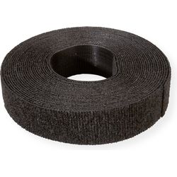 Velcro ® ONE-WRAP® Klettbandstreifen unperforiert auf Rolle, 20mm, schwarz, 25 m