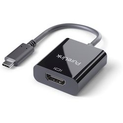 PureLink Adapter USB Type-C - HDMI 4K/60Hz, Schwarz, Premium