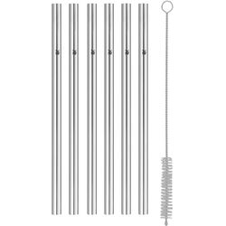 WMF Straight straw Baric 18 cm, 6 pieces, silver