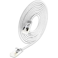 SLIM patchcord Cat 6A, U/FTP, 0.1 m, White