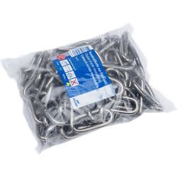 Meister Round steel chain stainless steel C ø 6 mm 42x11.0 mm 3 m