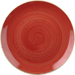Churchill Stonecast Berry Red Coupe plate deep 24.8cm
