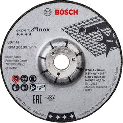 Bosch Professional Disco di sgrossatura Expert per Inox, 76 x 4 mm