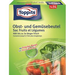 Toppits Obst- und Gemüsebeutel 7Stück 3Liter