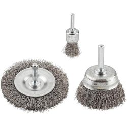 kwb Set di spazzole metalliche 3 pezzi