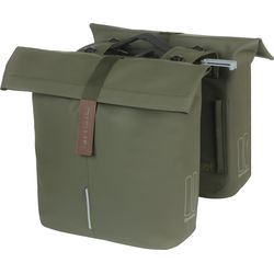 Basil City Borsa per bicicletta doppia MIK, 28-32L, verde muschio